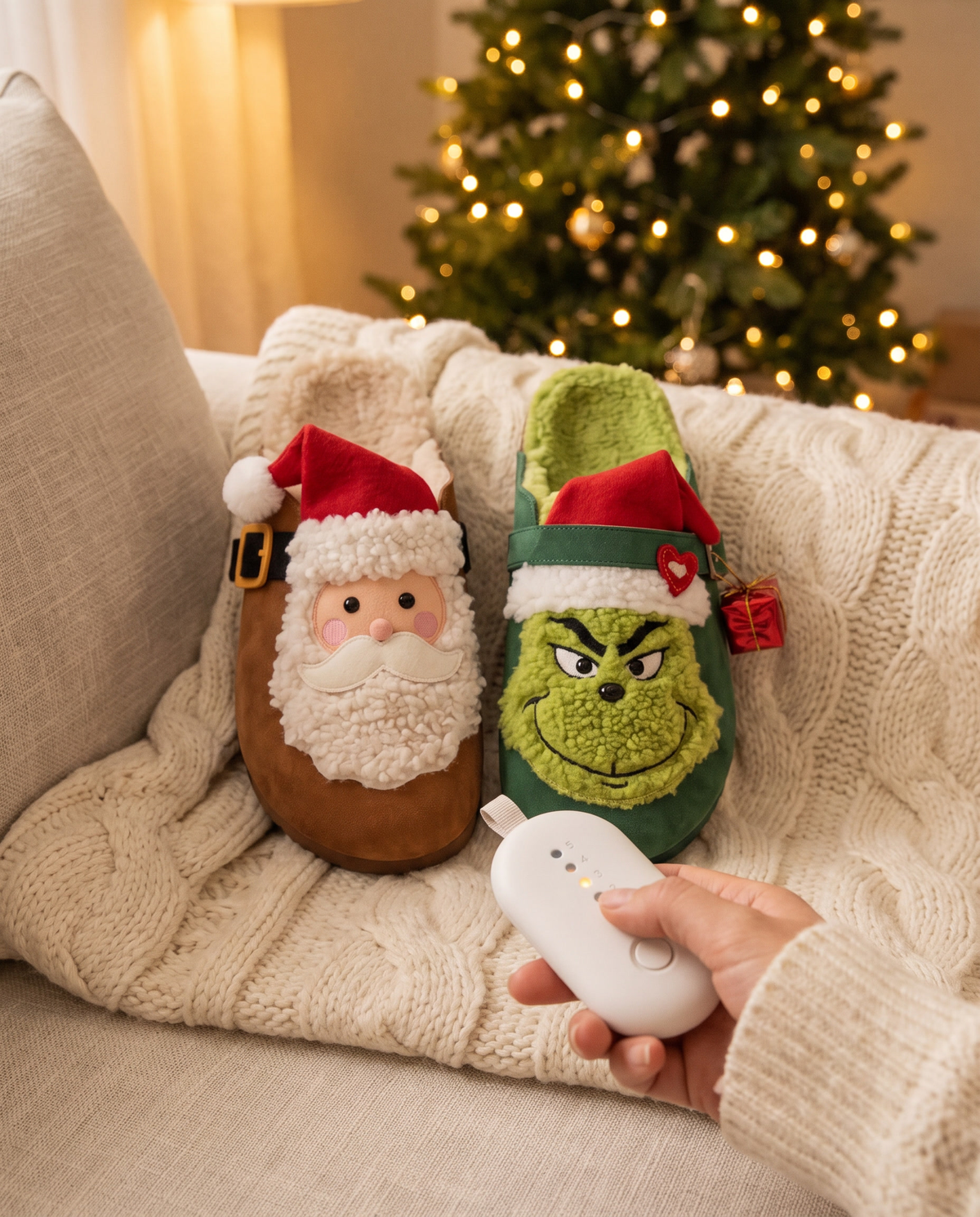 Hug Edition: Santa and the Meanie with the remote